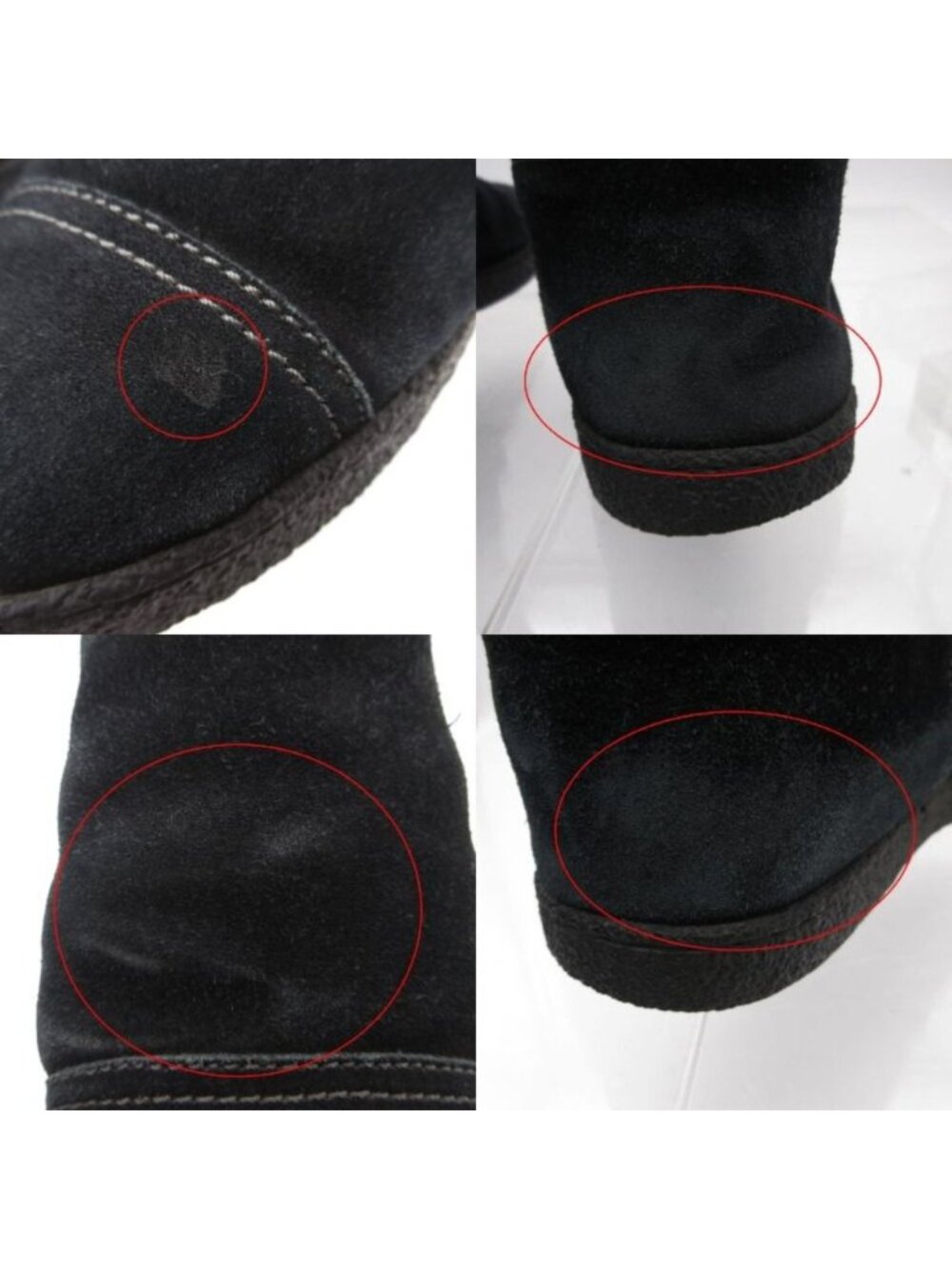 Chanel Boots CC Logo Quilted Shearling Boa Black - Picture 8 of 9